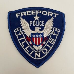 Freeport Illinois Police Patch  - 4 1/4"